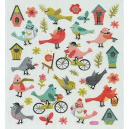 Autocollants Automne - BIRD LIFE Petits Oiseaux