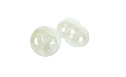 BOULES 5 et 4cm - Transparente en 2 Parties