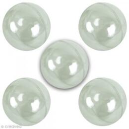 BOULES 3cm - (x10u) Transparente en 2 Parties