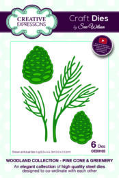 Découpe Creative Expressions - Woodland Collection - PINE CONE GREENERY