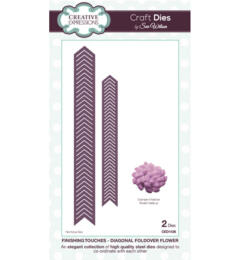 Découpe Creative Expressions - Finishing Touches - DIAGONAL FOLDOVER FLOWER