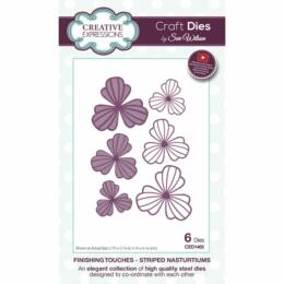 Découpe Creative Expressions - Finishing Touches - STRIPED NASTURTIUMS
