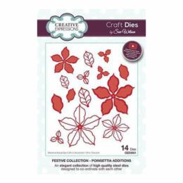 Découpe Creative Expressions - Festive Collection - POINSETTIA ADDITIONS
