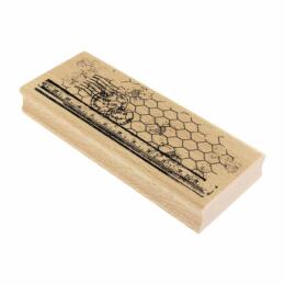 Tampon Bois Florilèges Designs - Capsule Campagne Chic Novembre 2018 - BORDURE STYLEE