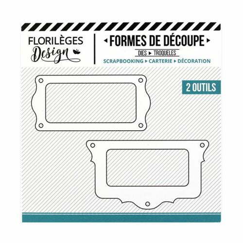 Dies Découpe Florilèges Design - Capsule Campagne chic 2018 - PORTE ETIQUETTES FESTONNES