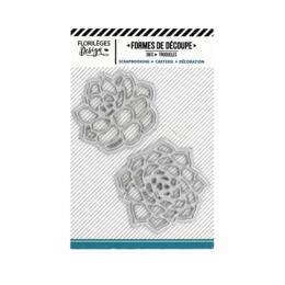 Dies Découpe Florilèges Design - Matrice DEUX SUCCULENTES