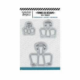 Dies Découpe Florilèges Design - Matrice TROIS CLIPS
