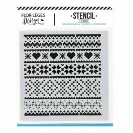 Pochoir Florilèges Designs - Capsule Janvier 2019 - Les Joies de l'Hiver - MOTIFS D'HIVER