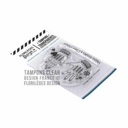 Tampon Clear Florilèges Designs - Capsule Les Joies de l'Hiver Janvier 2019 - MAINS FROIDES