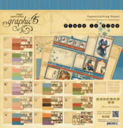 Graphic 45 - PLACE IN TIME - Papercrafting ( 26 papiers )