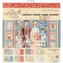 Graphic 45 - PENNY'S PAPER DOLL FAMILY - Papercrafting ( 24 papiers )