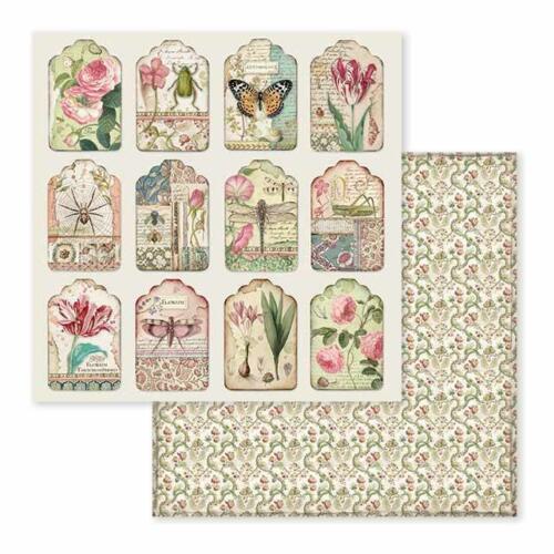 STAMPERIA - Collection SPRING BOTANIC - Tags papier 30x30