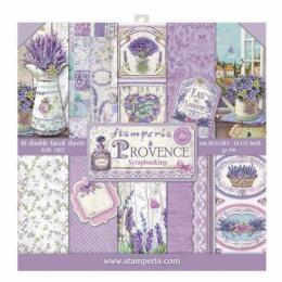 STAMPERIA - Collection PROVENCE - Kit Assortiment 10 Papiers