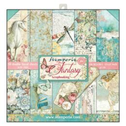 STAMPERIA - Collection WONDERLAND - Kit Assortiment 10 Papiers