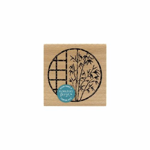 Tampon Bois Florilèges Designs - Collection SAKURA - Fenêtre Au Bambou