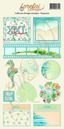 Lorelai Design - Planche ETIQUETTES RIVAGES EXOTIQUES