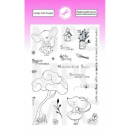 Tampon clear - MADEMOISELLE SOURIS - Mademoiselle Souris - Mes P'Tits Ciseaux