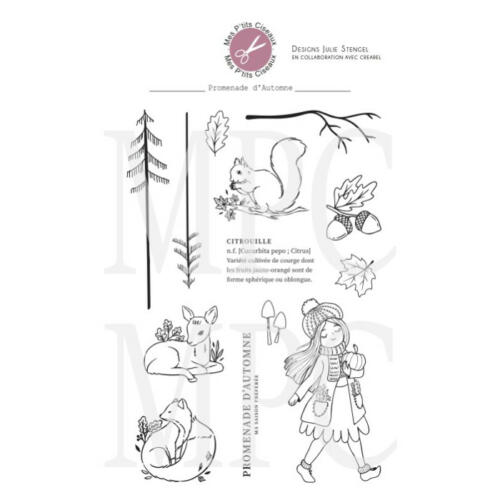 Tampon clear - PROMENADE D'AUTOMNE - Mes P'Tits Ciseaux