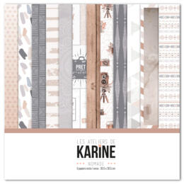 Les Ateliers de Karine - KIT NOMADE Papiers+Stickers