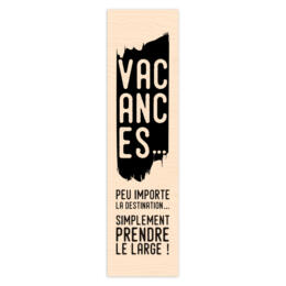 Tampon Bois Les Ateliers de Karine - Vacances - Long Courrier