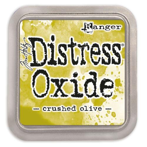 Encre Distress Oxide - CRUSHED OLIVE Ranger Ink by Tim Holtz