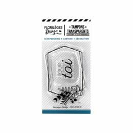 Tampon Clear Florilèges Designs - Capsule Un Jour Spécial - ETIQUETTE POUR TOI