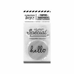 Tampon Clear Florilèges Designs - Capsule Un Jour Spécial - HELLO SPECIAL