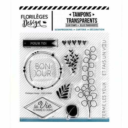 Tampon Clear Florilèges Designs - Capsule Un Jour Spécial - FERME LES YEUX