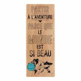 DESTOCKAGE - Tampon Bois Florilèges Designs - Capsule Globe Trotter - BEAU MONDE