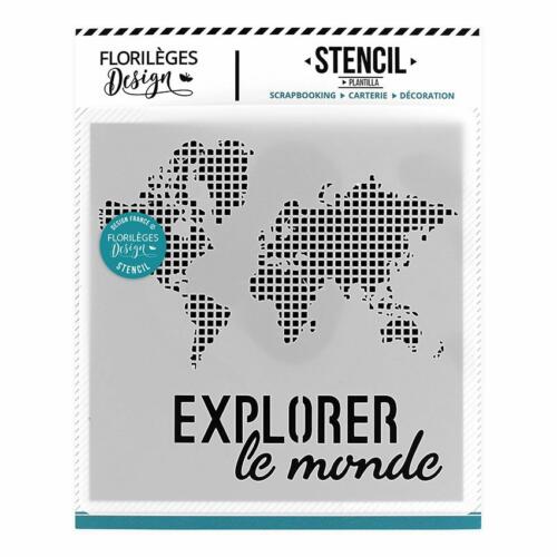 Pochoir Florilèges Designs - Capsule Septembre 2019 - Globe Trotter - EXPLORER LE MONDE