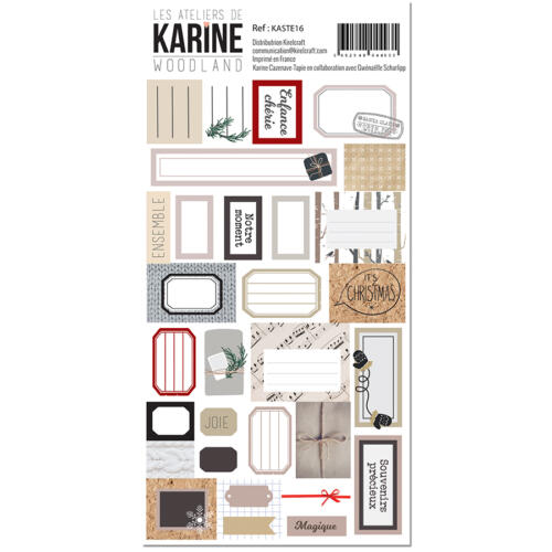 Les Ateliers de Karine - WOODLAND Stickers Etiquettes 