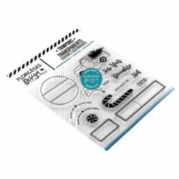 Tampon Clear Florilèges Designs - Capsule Il était une Fois Noël! - MERRY CHRISTMAS & HAPPY NEW YEAR