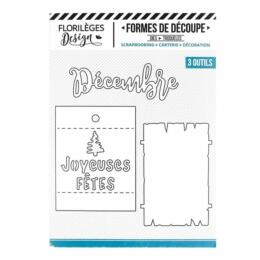 Dies Découpe Florilèges Design - Capsule Il était une Fois Noël - JOYEUSES FETES
