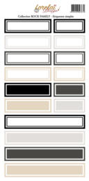 Lorelai Design - Planche Etiquettes ETIQUETTES SIMPLES - ROCK FAMILY