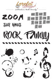 Pochoir Lorelai Design - ROCK FAMILY