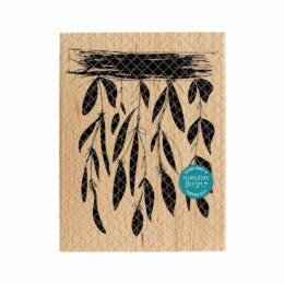 Tampon Bois Florilèges Designs - YELLOW - Feuillages Suspendus