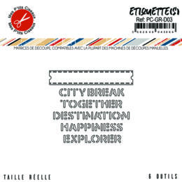 Dies Découpe Mes P'tits Ciseaux - GRUNGE - Etiquettes