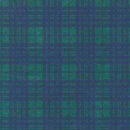 Papier Fantaisie Cartonnage 100% Coton - TARTAN Vert/Bleu
