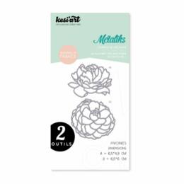 Dies Découpe Kesi'art - Matrice découpe PIVOINES