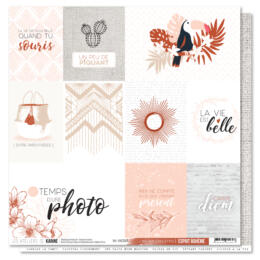 Les Ateliers de Karine - ESPRIT BOHEME - N°1 L'Instant Etiquettes