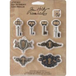 Tim Holtz Idea Ology - LOCKET KEYS ( 4 sets )