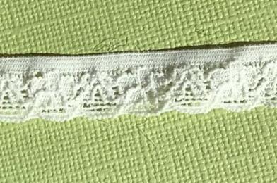Ruban Dentelle Stretch - BLANC  1cm (899)
