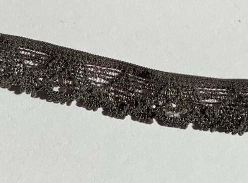 Ruban Dentelle Stretch - VERT FONCE 1.4cm (166)