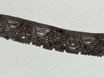 Ruban Dentelle Stretch - VERT FONCE 1.4cm (166)