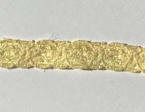 Ruban Dentelle Stretch - JAUNE  1cm (692)