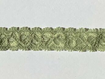 Ruban Dentelle Stretch - VERT POMME 1.5cm (684)