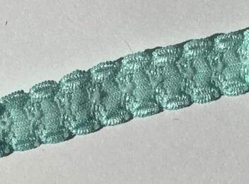 Ruban Dentelle Stretch - BLEU TURQUOISE 1.5cm (612A)