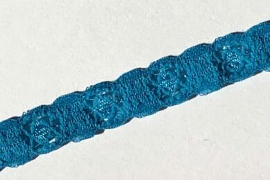 Ruban Dentelle Stretch - BLEU 1cm (431)