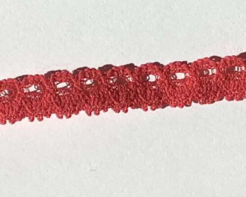 Ruban Dentelle Stretch - ROUGE 1cm (550)