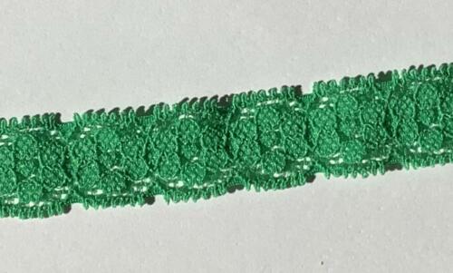 Ruban Dentelle Stretch - VERT 1.5cm (800)
